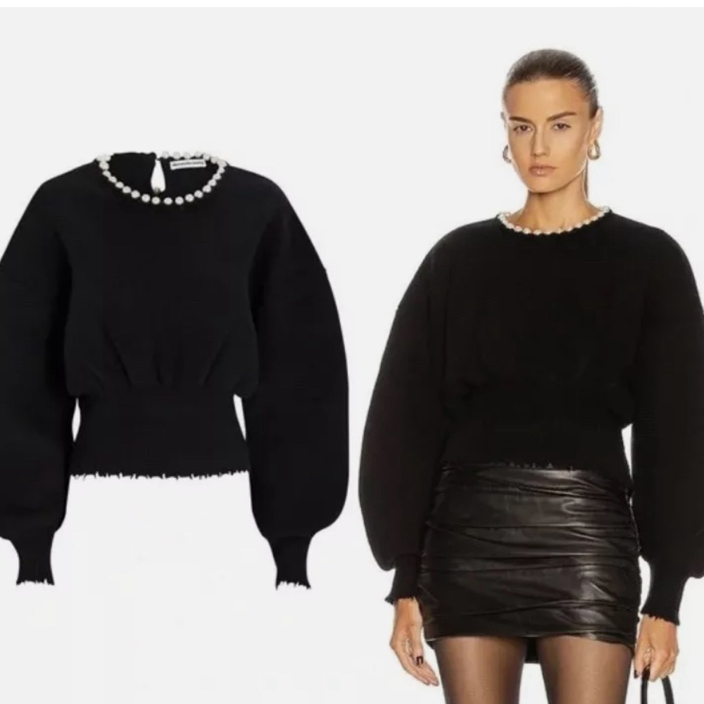 Alexander Wang Black Crew Neck Sweater